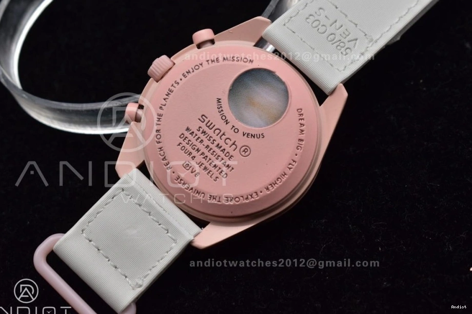 x Mission Strap Nylon to Venus Quartz Moonwatch Swatch Omega on Bioceramic 0403